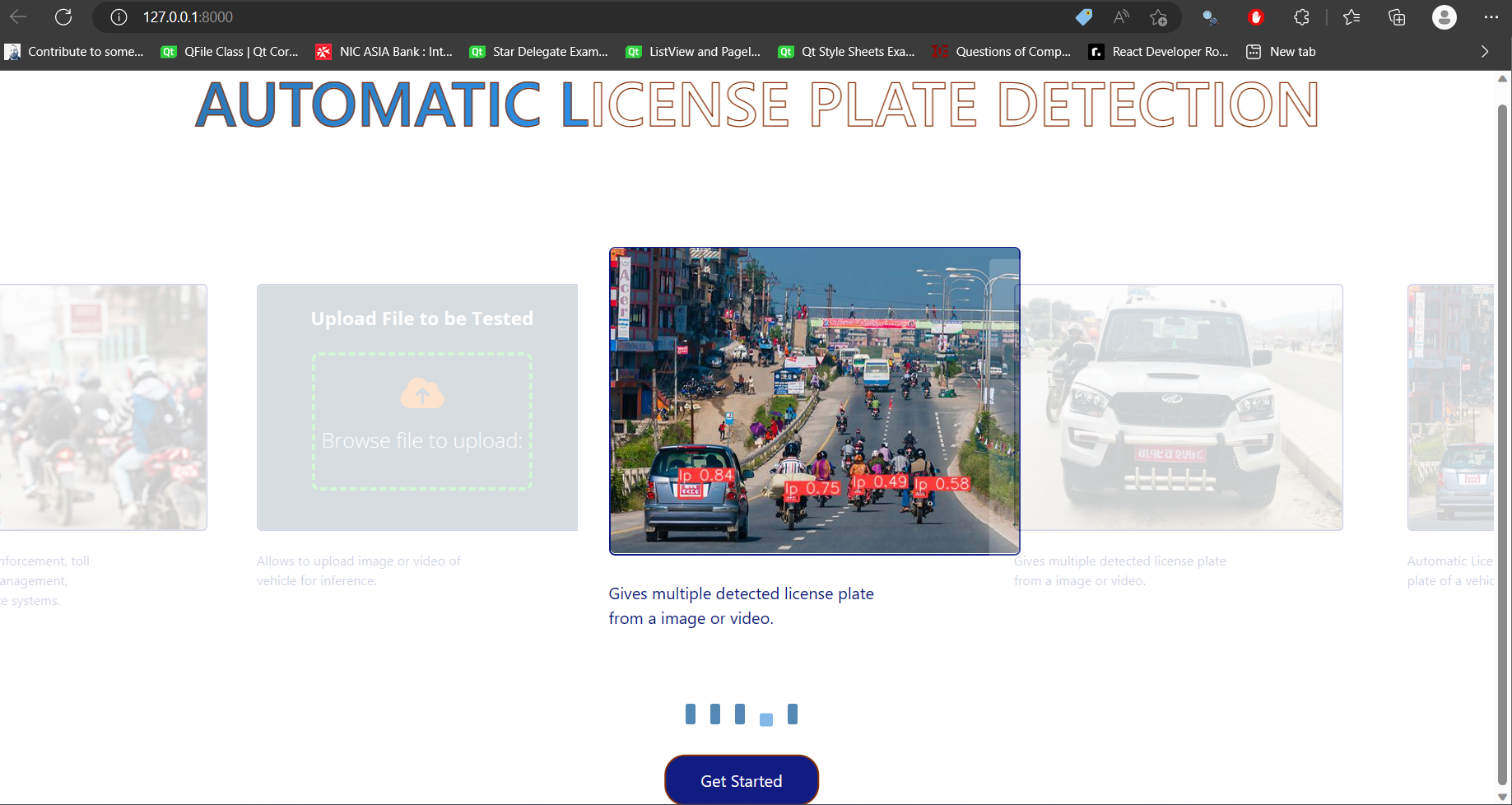 Project poster: Front End Development & Maintenance